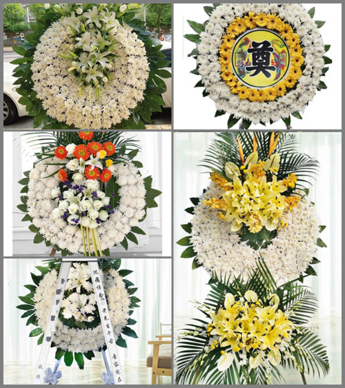 江苏泰州姜堰区大伦镇卫星村花圈速递
